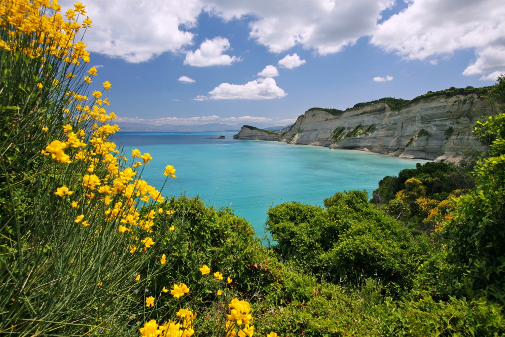 Korfu északi partja